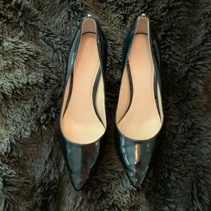 Cole Haan Black Patten Leather Pumps